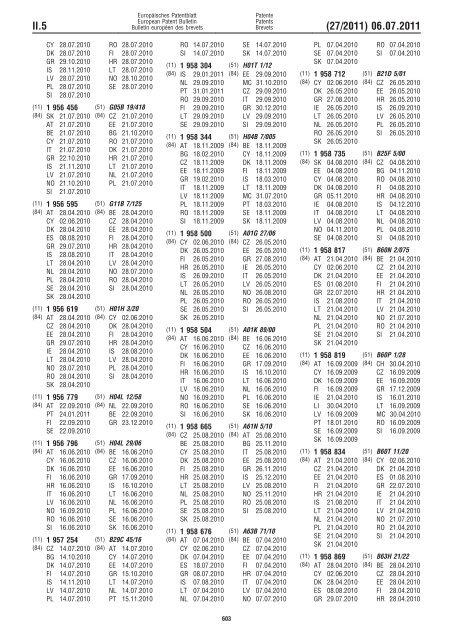 Bulletin 2011/27 - European Patent Office