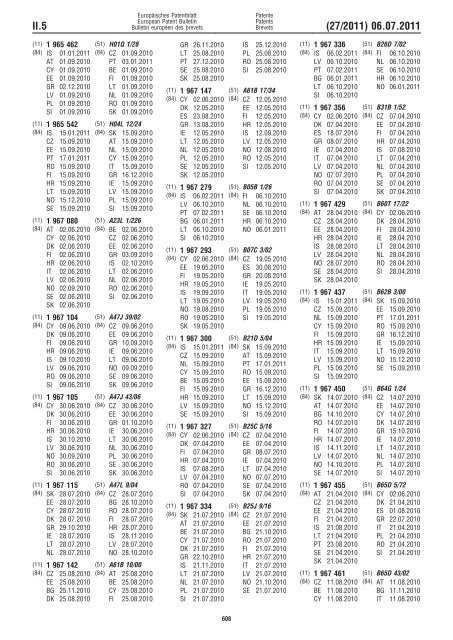 Bulletin 2011/27 - European Patent Office