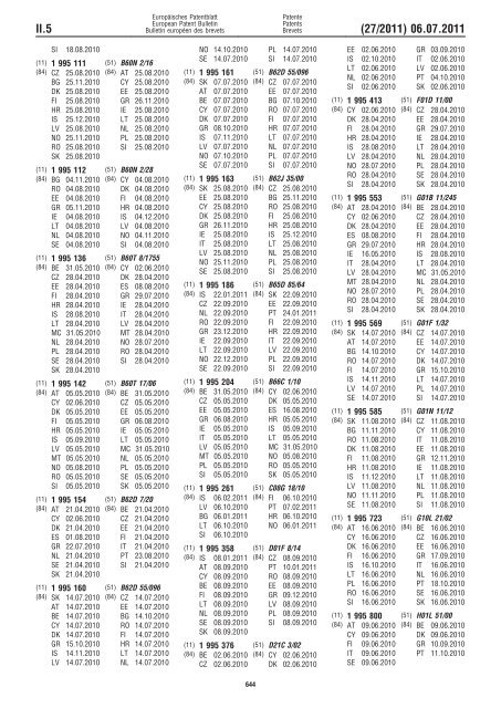 Bulletin 2011/27 - European Patent Office