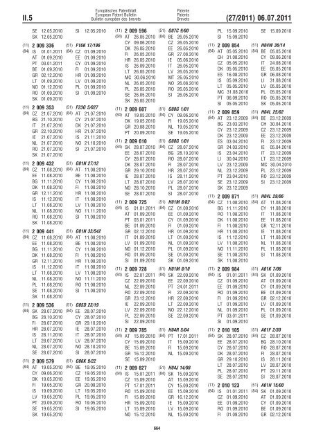 Bulletin 2011/27 - European Patent Office