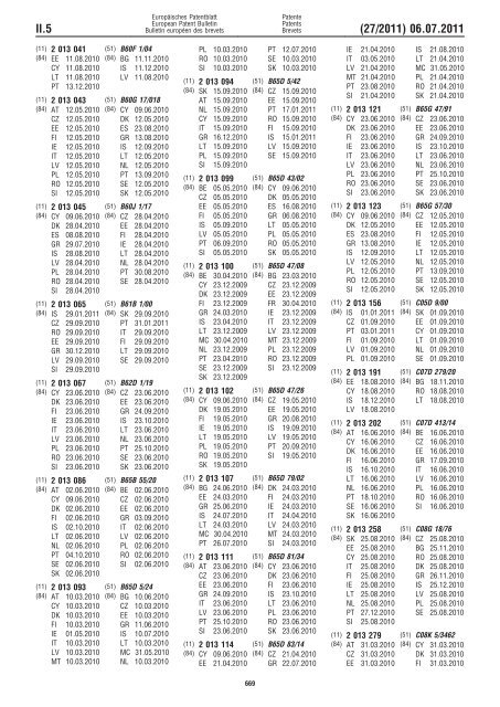 Bulletin 2011/27 - European Patent Office