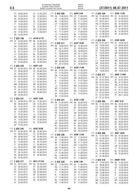 Bulletin 2011/27 - European Patent Office