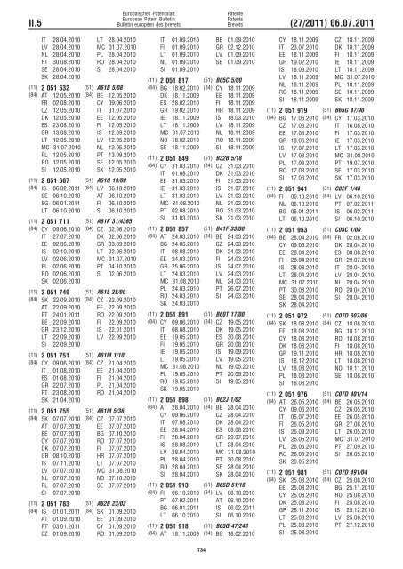 Bulletin 2011/27 - European Patent Office