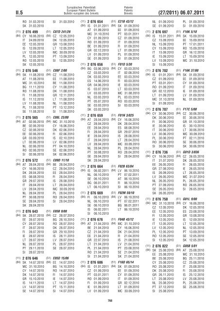 Bulletin 2011/27 - European Patent Office