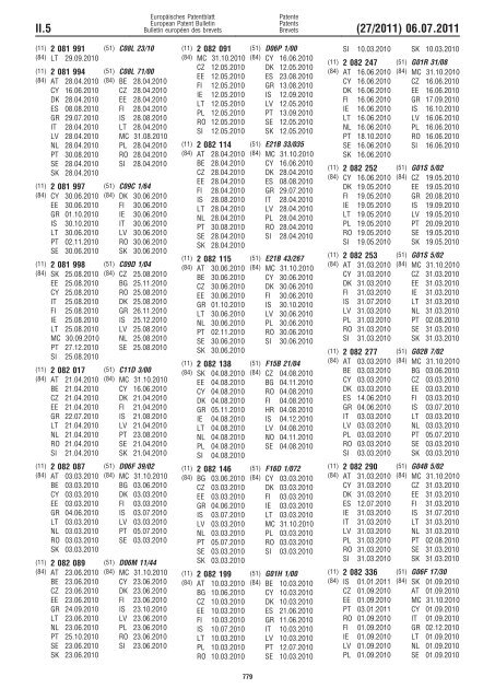 Bulletin 2011/27 - European Patent Office