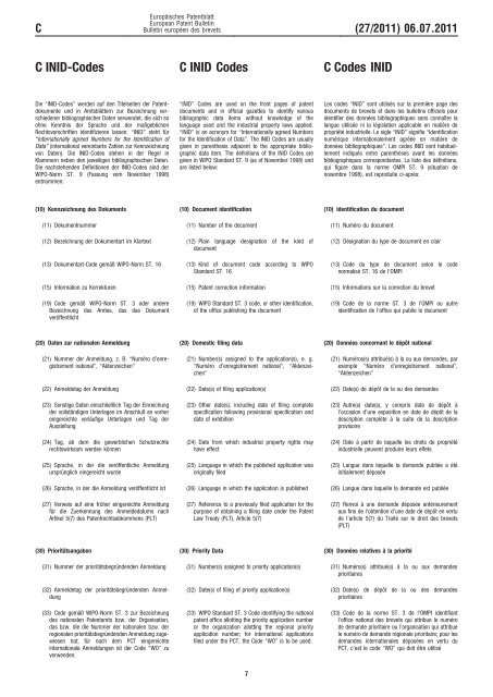 Bulletin 2011/27 - European Patent Office
