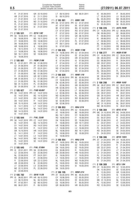 Bulletin 2011/27 - European Patent Office