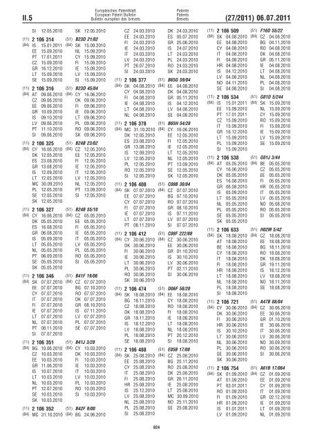 Bulletin 2011/27 - European Patent Office