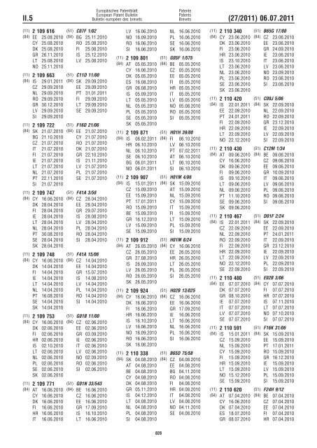 Bulletin 2011/27 - European Patent Office