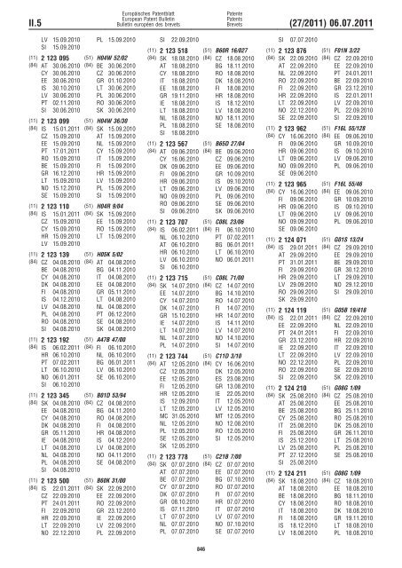 Bulletin 2011/27 - European Patent Office