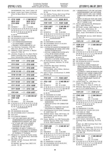 Bulletin 2011/27 - European Patent Office