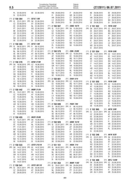 Bulletin 2011/27 - European Patent Office