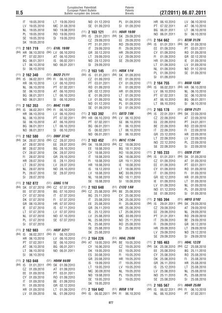 Bulletin 2011/27 - European Patent Office