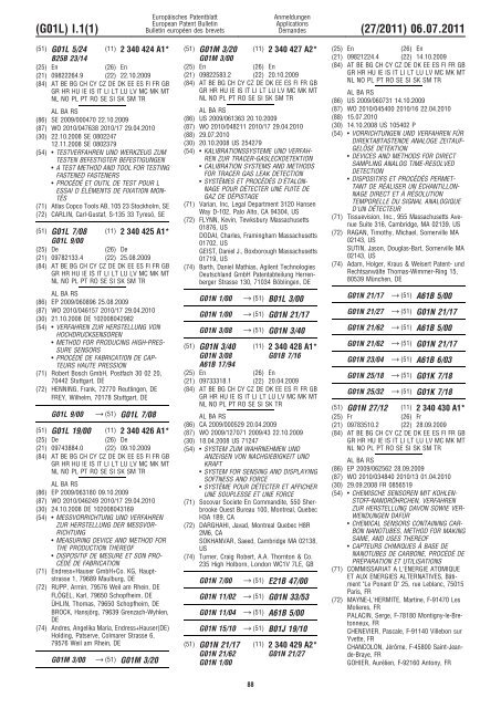 Bulletin 2011/27 - European Patent Office