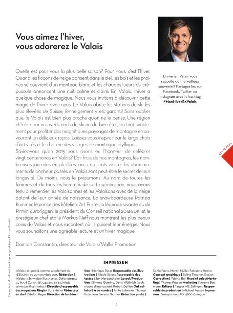 Valais, le magazine - Novembre 2015