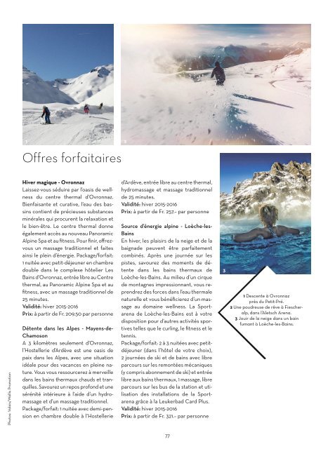 Valais, le magazine - Novembre 2015