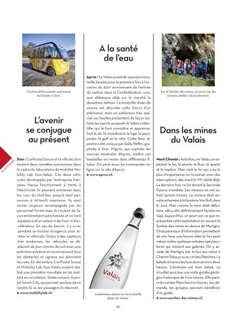 Valais, le magazine - Ete 2016