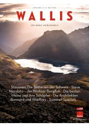 Wallis. Das Magazin. – Sommer 2016