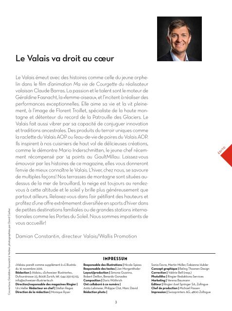 Valais, le magazine - Hiver 2016