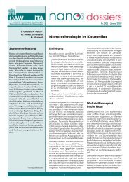 Nanotechnologie in Kosmetika - Österreichische Akademie der ...