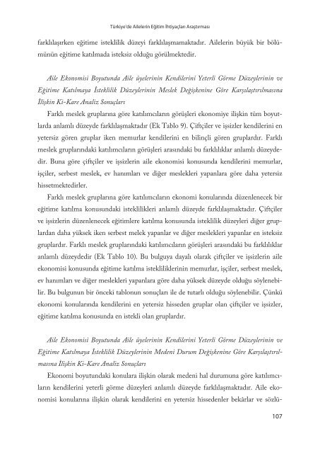 Türkiye'de Ailelerin Eğitim İhtiyaçları - Aile ve Toplum Hizmetleri ...