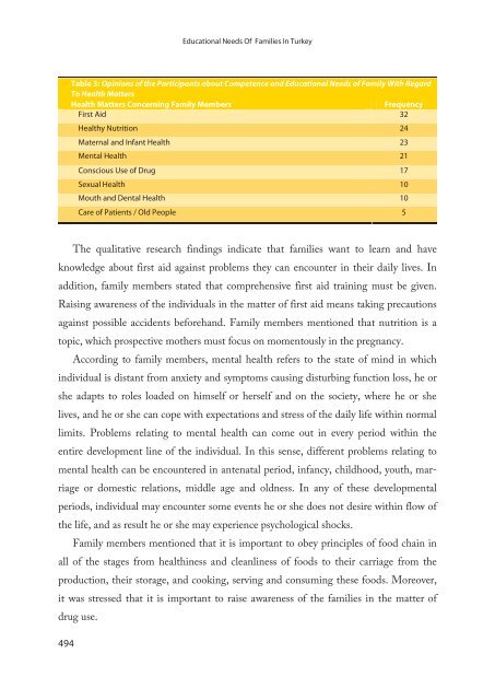Türkiye'de Ailelerin Eğitim İhtiyaçları - Aile ve Toplum Hizmetleri ...