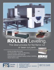 ARKU Leveling Centre - Fabricating Machinery Solutions