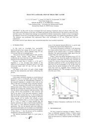 SELECTIVE LASER ABLATION OF DIELECTRIC LAYERS ... - CiS