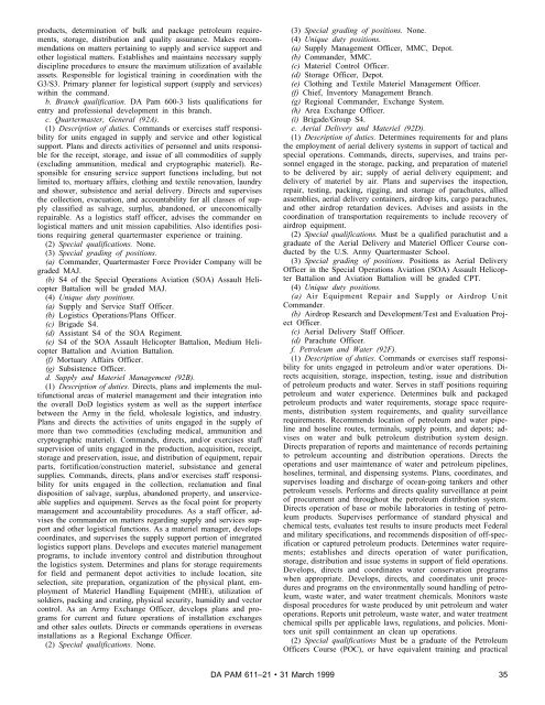 products, determination o