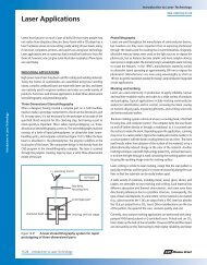 Laser Applications - CVI Melles Griot Technical Guide, Vol 2, Issue 2