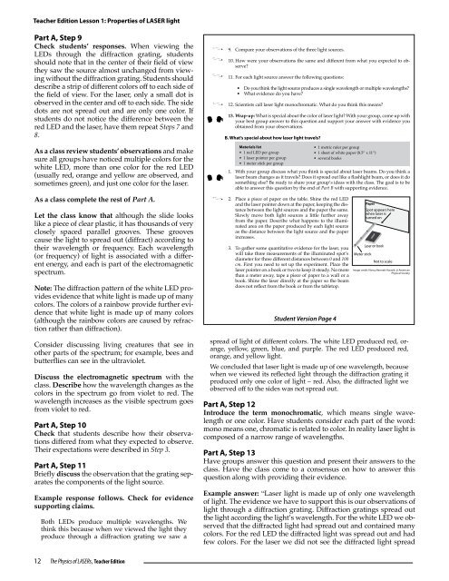 The Physics of LASERs - American Physical Society