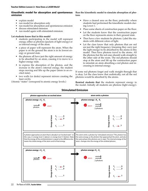 The Physics of LASERs - American Physical Society