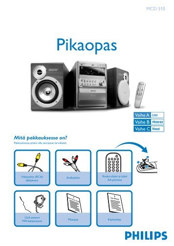 Philips Micro-chaÃ®ne DVD - Guide de mise en route - FIN