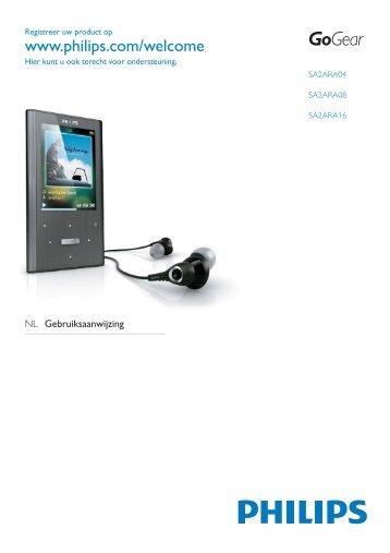 Philips GoGEAR Baladeur MP4 - Mode dâemploi - NLD