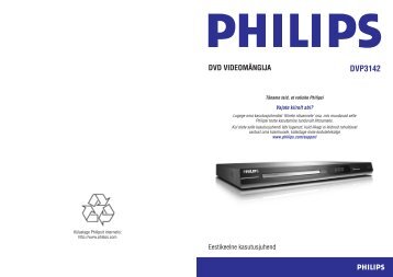 Philips Lecteur de DVD - Mode dâemploi - EST