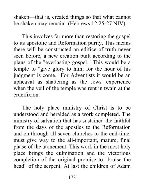 Then Shall the Sanctuary Be Cleansed - Donald K. Short