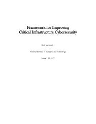 Framework for Improving Critical Infrastructure Cybersecurity