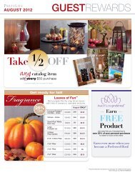 PartyLite Guest Rewards: August 2012