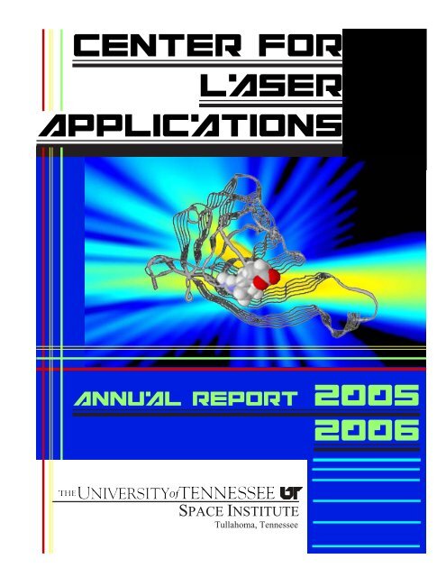 A B Center For Laser Applications The University Of Tennessee