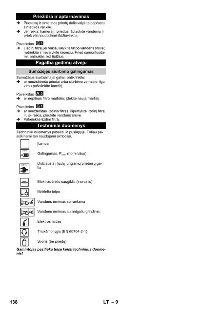 Karcher WD 3 P - manuals