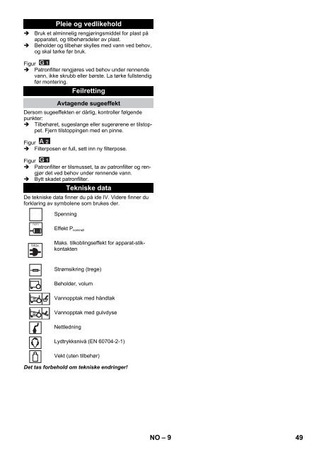 Karcher WD 3 P - manuals