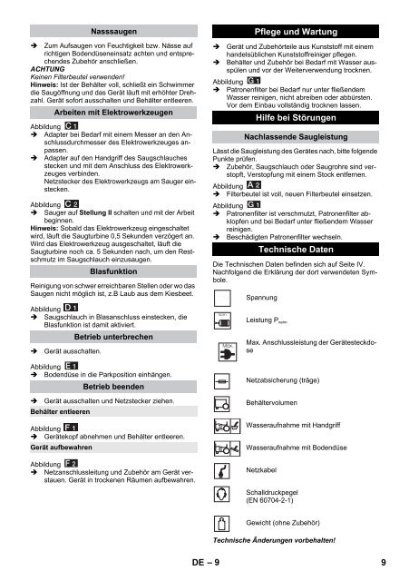 Karcher WD 3 P - manuals