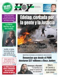 Edelap cercada por la gente y la Justicia