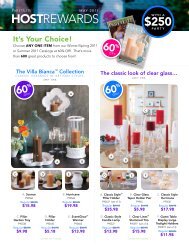 PartyLite Host Rewards (4PG): v.0406