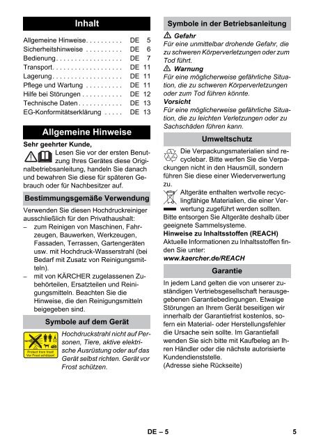 Karcher K 5.700 - manuals
