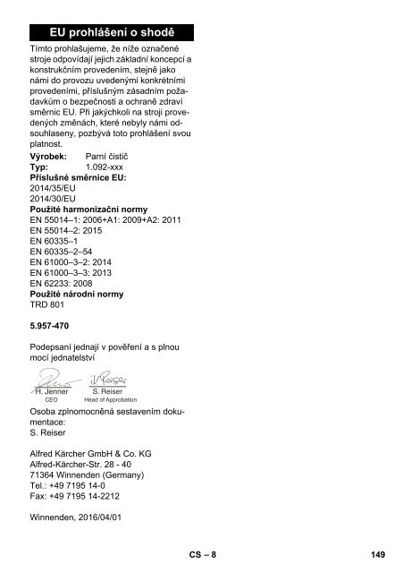 Karcher SG 4/4 - manuals