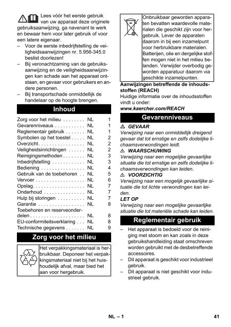 Karcher SG 4/4 - manuals