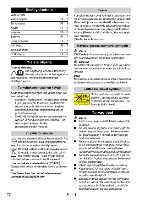 Karcher Nettoyeur haute pression K 214 + T50 - manuals