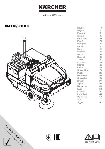 Karcher KM 170/600 R D - manuals