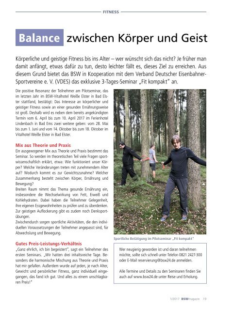 BSWmagazin 01/2017